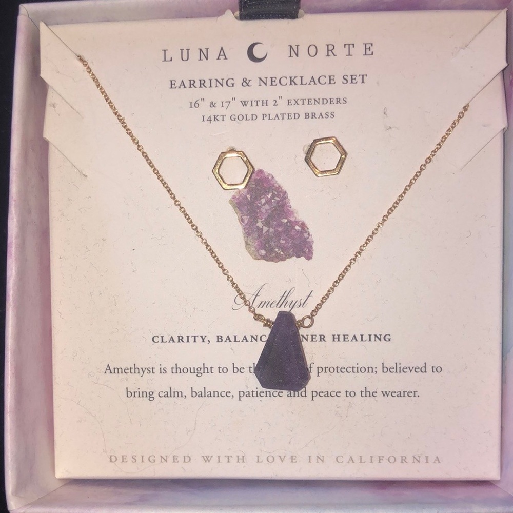 Luna Norte Amethyst, Jewelry Set